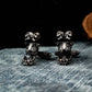 Mutant Double Headed Skull Cufflinks - 925 Silver Handmade