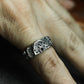 Volcanic Moon Ring - 925 Silver Handmade