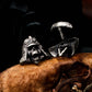 Samurai Skull Cufflinks - 925 Silver Handmade