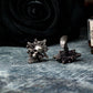 Devil's Skull Cufflinks - 925 Silver Handmade