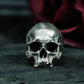 Cracked Jawless Skull Ring ¨C Handmade 925 Silver Fragmented Bone Band