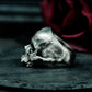 Cracked Jawless Skull Ring ¨C Handmade 925 Silver Fragmented Bone Band