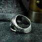 Cracked Skull Ring - 925 Silver Handmade Wounded Symbol