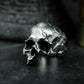 Cracked Skull Ring - 925 Silver Handmade Wounded Symbol