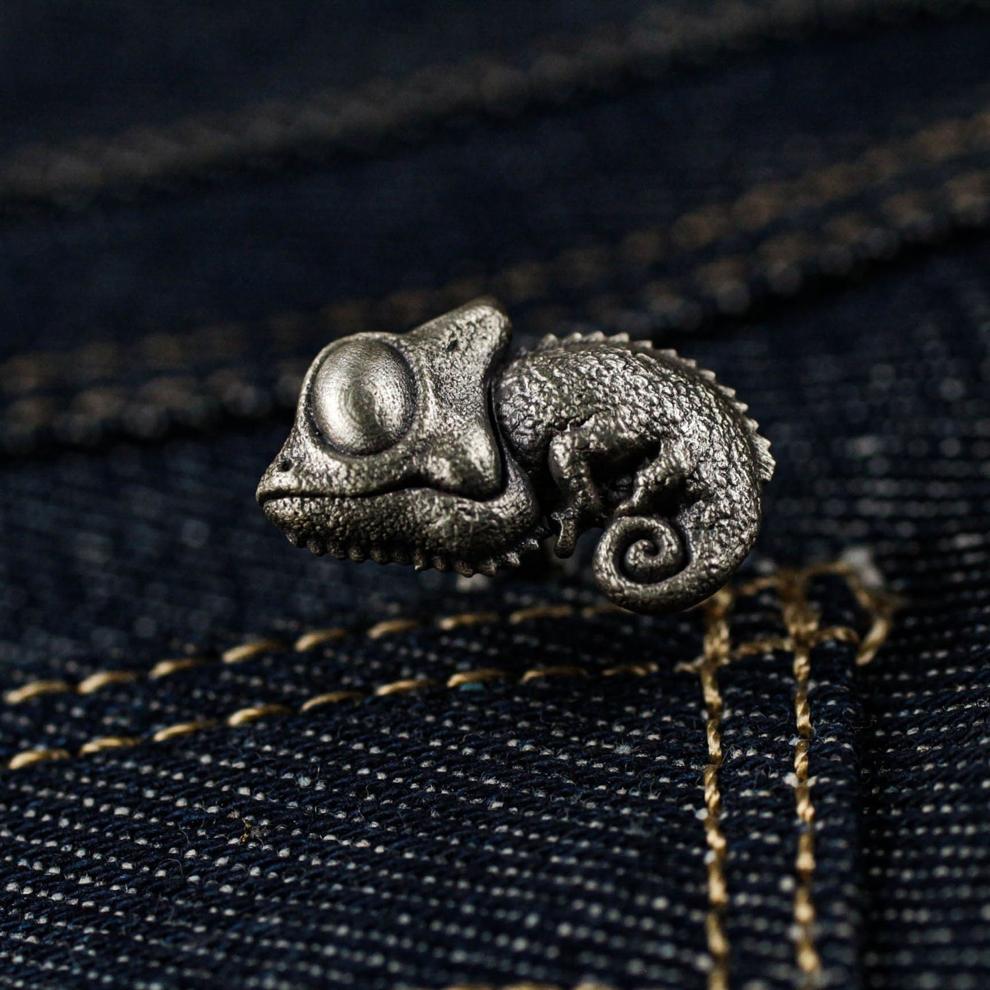 Chameleon Cufflinks, 925 Silver Handmade