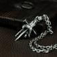 Clawed Hand with Cross Nail Pendant ¨C 925 Silver Handmade