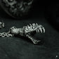 Dragon Jaw Pendant with Open Bite Detail - 925 Sterling Silver Handmade