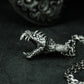 Dragon Jaw Pendant with Open Bite Detail - 925 Sterling Silver Handmade