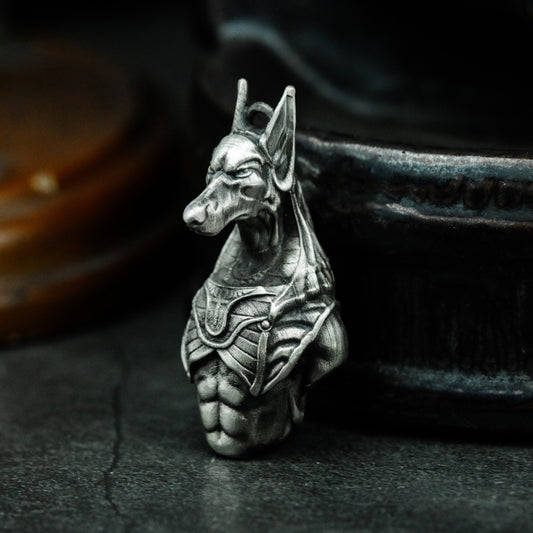 Anubis Pendant ¨C 925 Sterling Silver Handmade