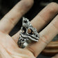 Chameleon Skull Ring ¨C 925 Sterling Silver Handmade