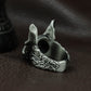 Angry Cat Ring ¨C Handmade 925 Silver Fierce Feline Band