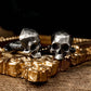 Halfjaw Skull Cufflinks - 925 Silver Handmade