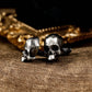 Halfjaw Skull Cufflinks - 925 Silver Handmade