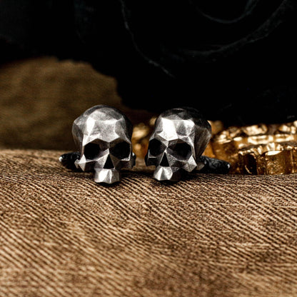 Halfjaw Skull Cufflinks - 925 Silver Handmade