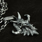 Ram Skull Pendant with Spiked Horns ¨C 925 Sterling Silver Handmade