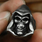 Hooded Skull Ring ¨C Handmade 925 Silver Grim Spirit Band