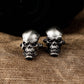 Glossy Skull Cufflinks, Vicious Design - 925 Sterling Silver Handmade