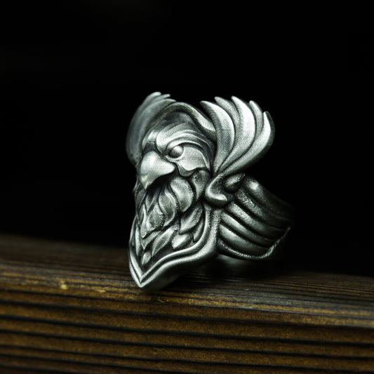 Phoenix Crest Ring ¨C 925 Sterling Silver Handmade