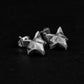Minimal Fox Stud Earrings - 925 Silver Handmade