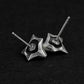 Minimal Fox Stud Earrings - 925 Silver Handmade
