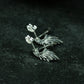 Angel Wing Stud Earrings - 925 Sterling Silver Handmade