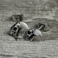 Parrot Skull Earrings - 925 Silver Handmade