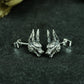 Long Ear Wolf Earrings ¨C Handmade 925 Silver Gothic Beast Studs