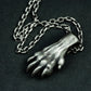 Realistic Wolf Paw Pendant - 925 Sterling Silver Handmade