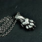 Realistic Wolf Paw Pendant - 925 Sterling Silver Handmade