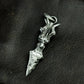 Dragon Hilt Sword Pendant - 925 Sterling Silver Handmade