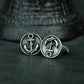 Anchor Cufflinks - 925 Silver Handmade Nautical Emblem