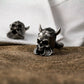 Toxic Skull Warrior Mask Cufflinks - 925 Silver Handmade