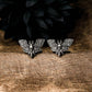 Gothic Butterfly Skull Cufflinks - Handmade 925 Silver
