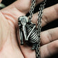 The Scream Skull Pendant - 925 Silver Handmade