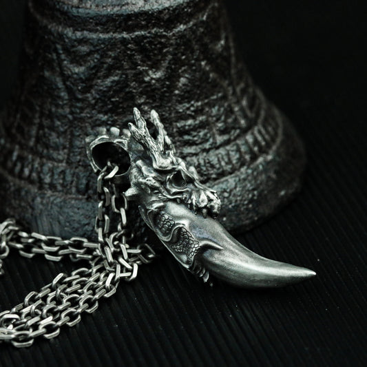 Dragon Fang Pendant ¨C 925 Sterling Silver Handmade