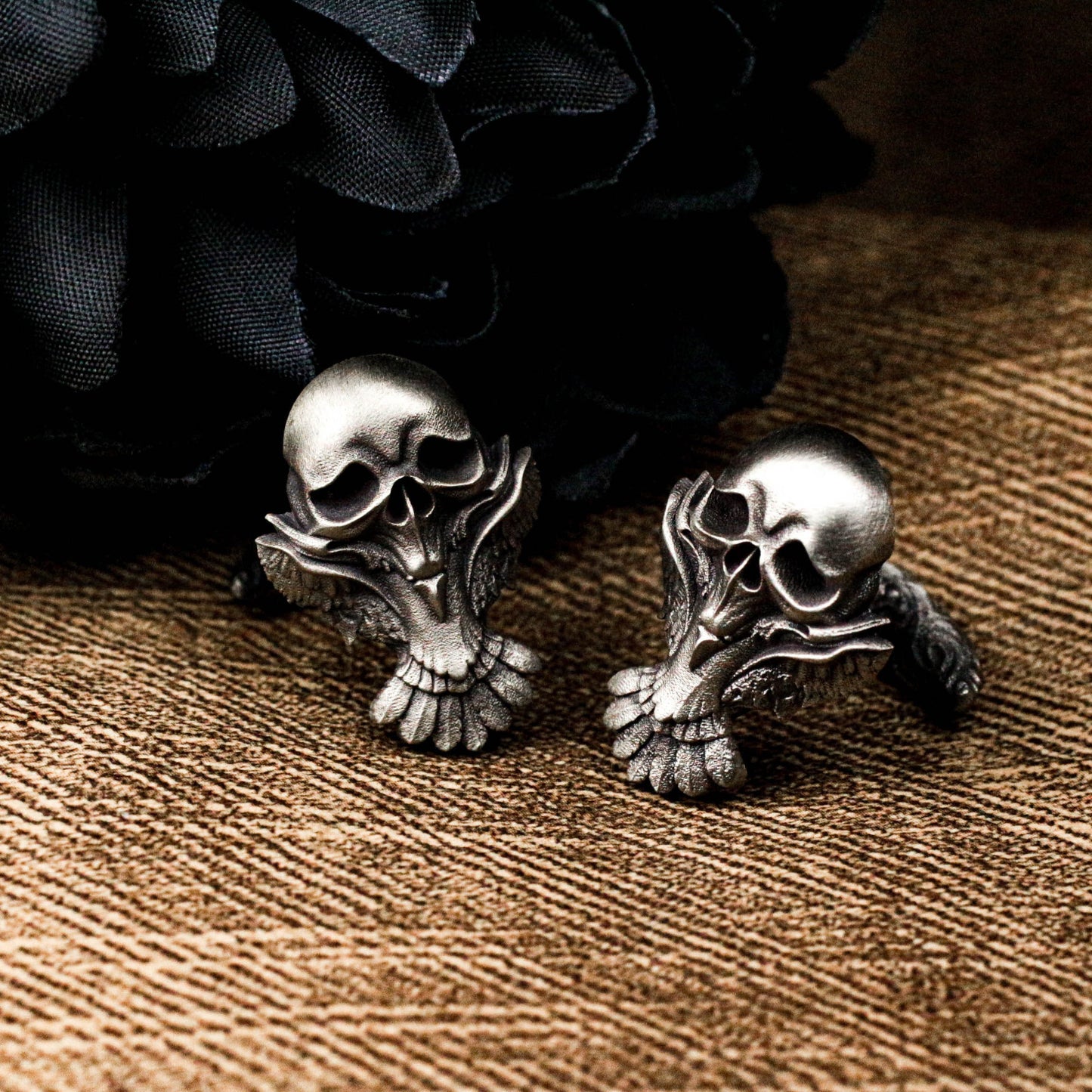 Owl Head Cufflinks - 925 Silver Handmade