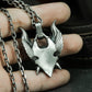 Winged God Pendant ¨C Handmade 925 Silver Beast Deity Necklace