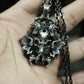 Beast Skull Pendant with Gothic Frame ¨C 925 Sterling Silver Handmade