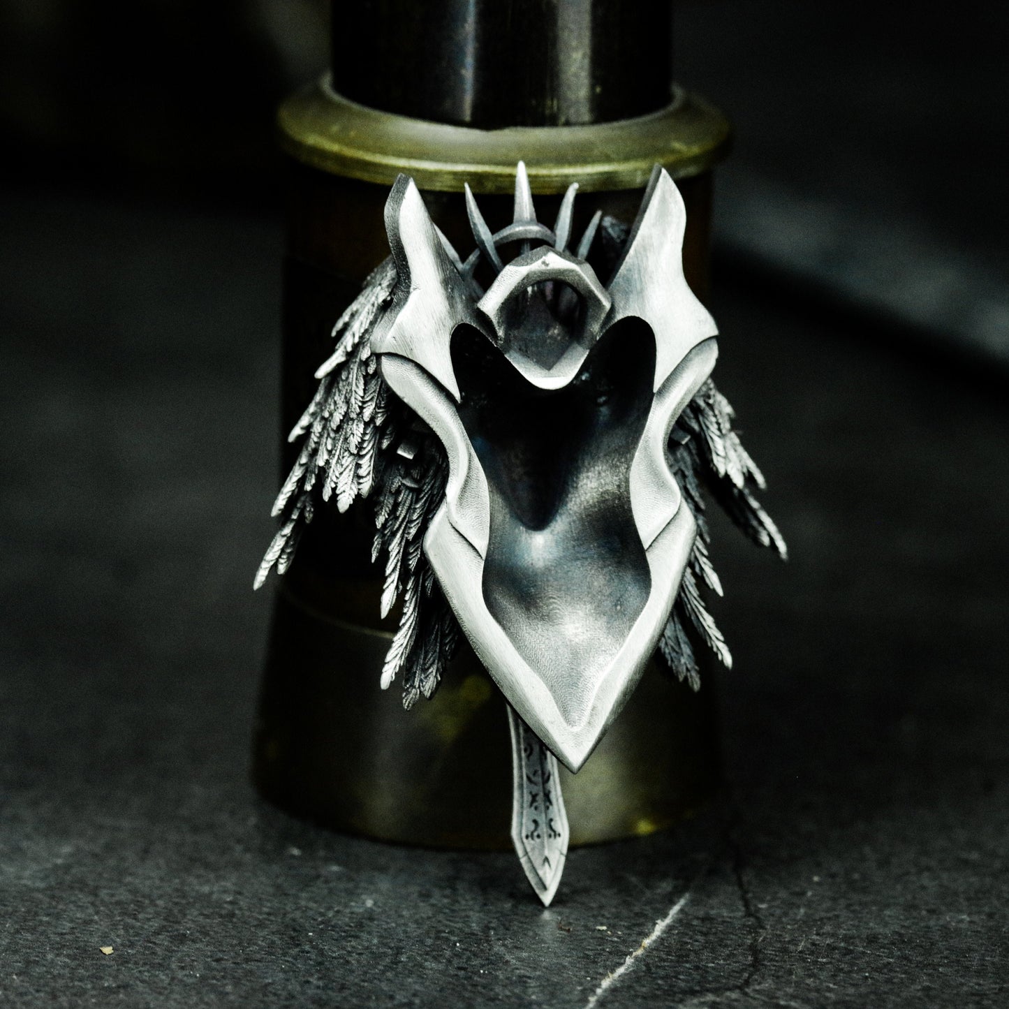 Angel Warrior Sword Pendant - 925 Sterling Silver Handmade