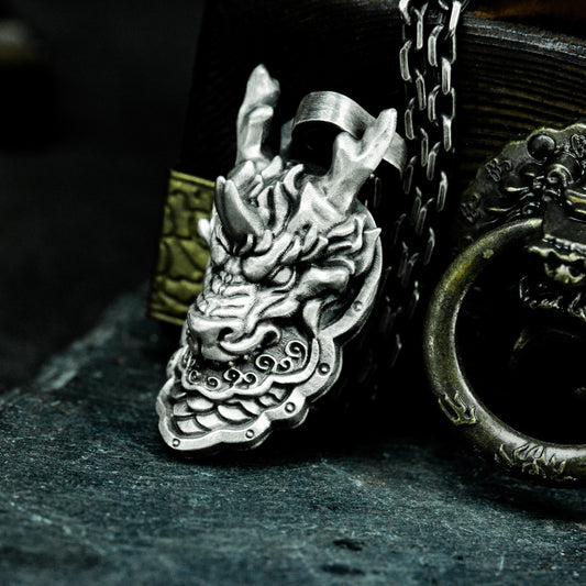 Azure Dragon Pendant ¨C 925 Sterling Silver Handmade