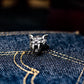 Saber-toothed Tiger Cufflinks - 925 Silver Handmade