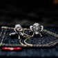 Moth Button Cufflinks - 925 Sterling Silver Handmade