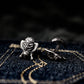 Moth Button Cufflinks - 925 Sterling Silver Handmade