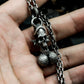 Skull Pendant with Dangling Testicles ¨C 925 Sterling Silver Handmade