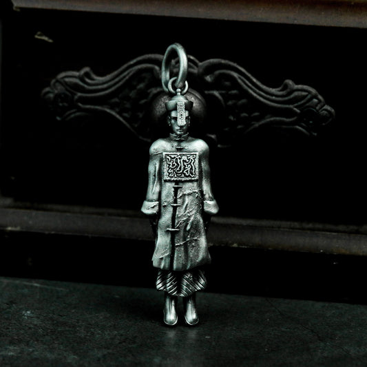Qing Dynasty Jiangshi Pendant ¨C 925 Sterling Silver Handmade