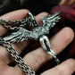 Winged Female Angel Pendant ¨C 925 Sterling Silver Handmade