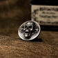 Skull Badge Cufflinks - 925 Silver Handmade