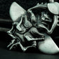 Winged Scarab Pendant with Mechanical Detail - 925 Sterling Silver Handmade