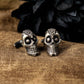 Skull Cufflinks - Handmade 925 Silver Mexican Day of the Dead