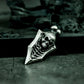 Web Shield Skull Pendant ¨C Handmade 925 Silver Gothic Emblem Necklace